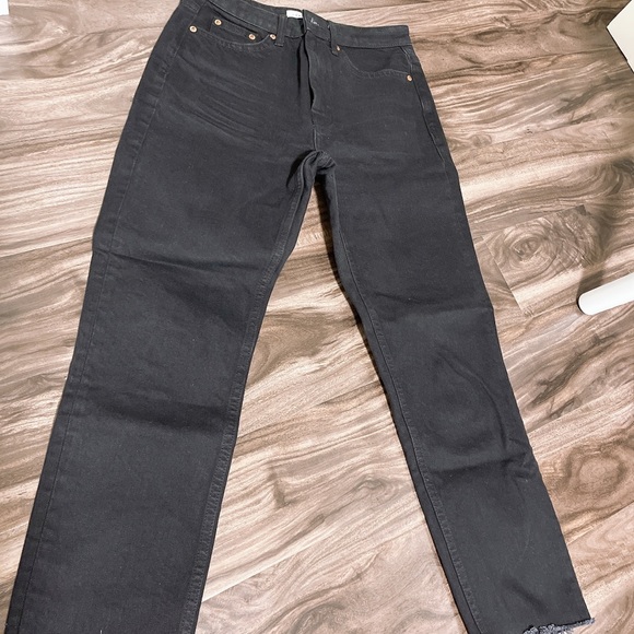 Topshop black straight jeans 28x32 - Picture 2 of 3